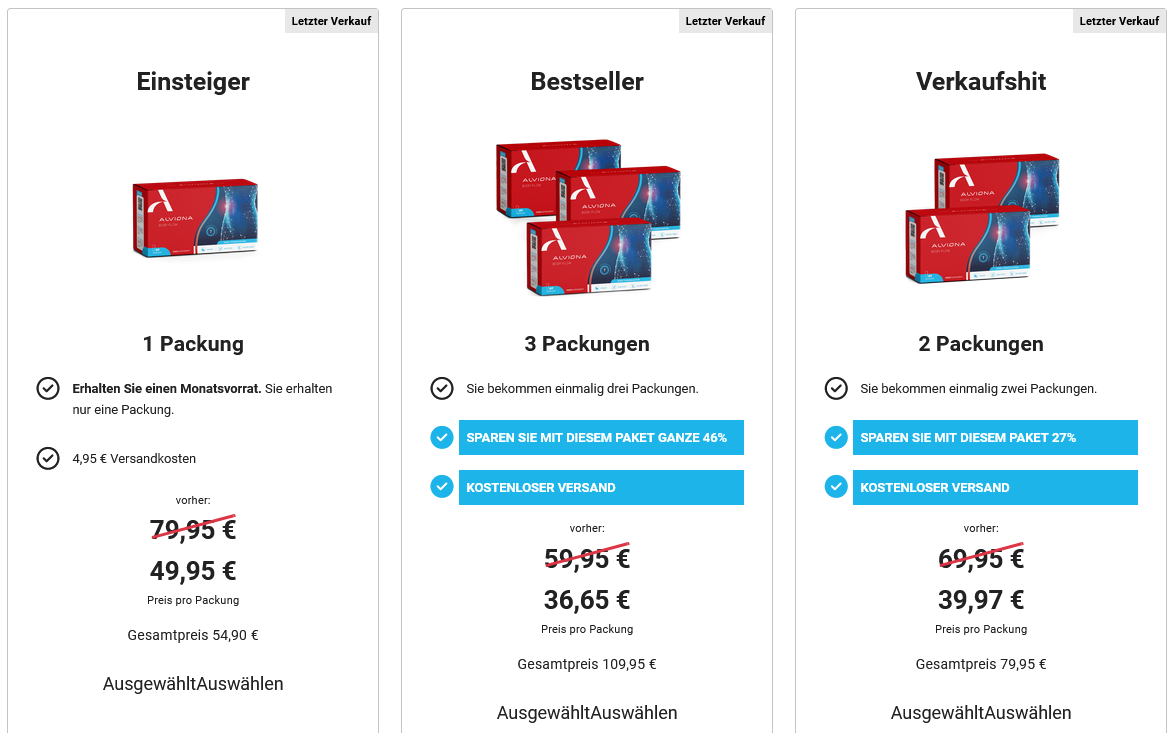 Alviona Kapseln Preis