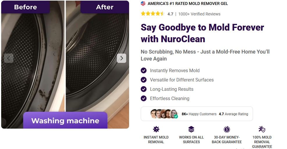 Nuro Clean Mold Remover Gel