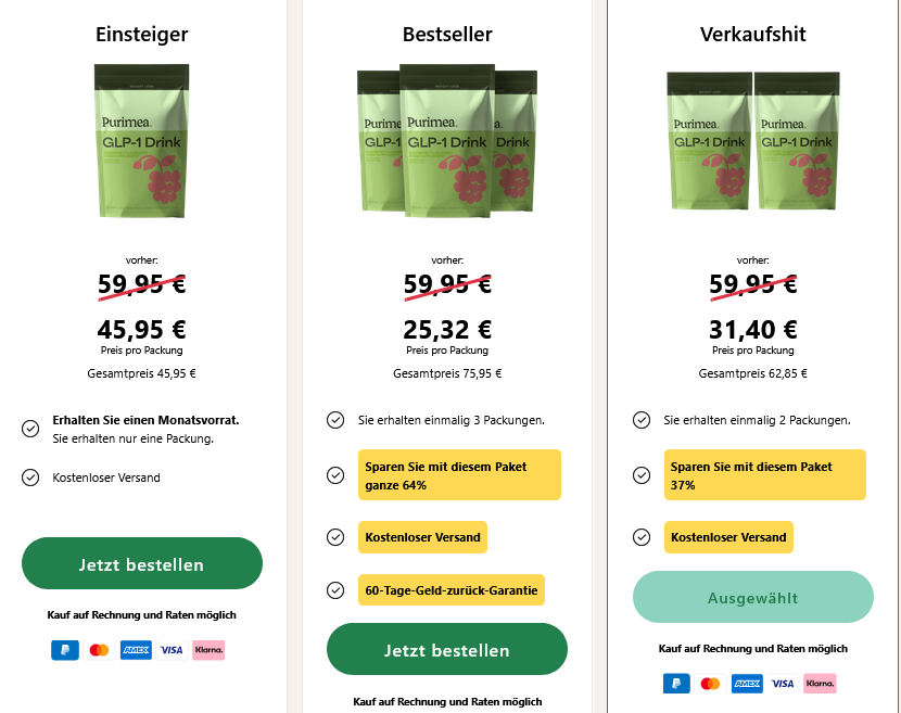 Purimea GLP1 Drink Kaufen