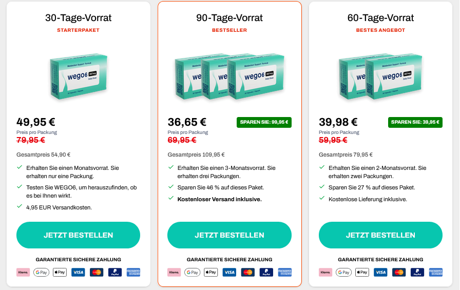 Wego 6 Kapseln Erfahrungen