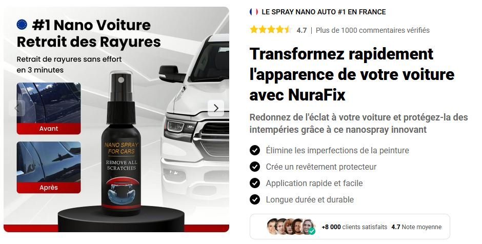 NuraFix Nano Car Spray 4