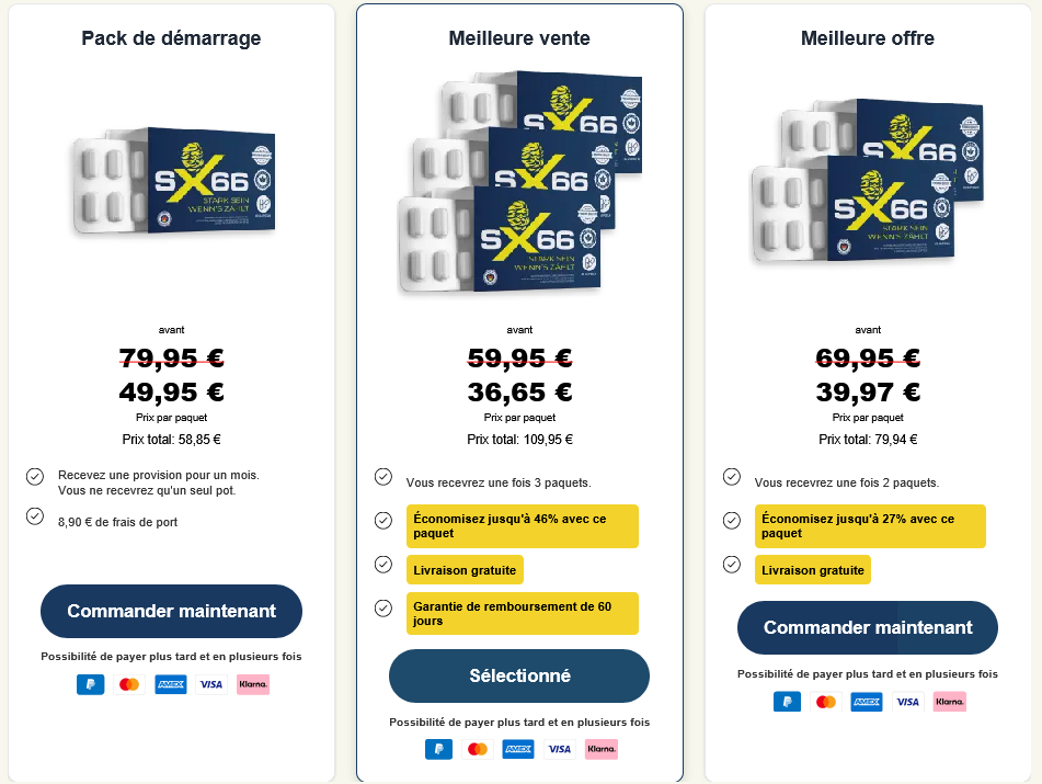 SX66 Prix