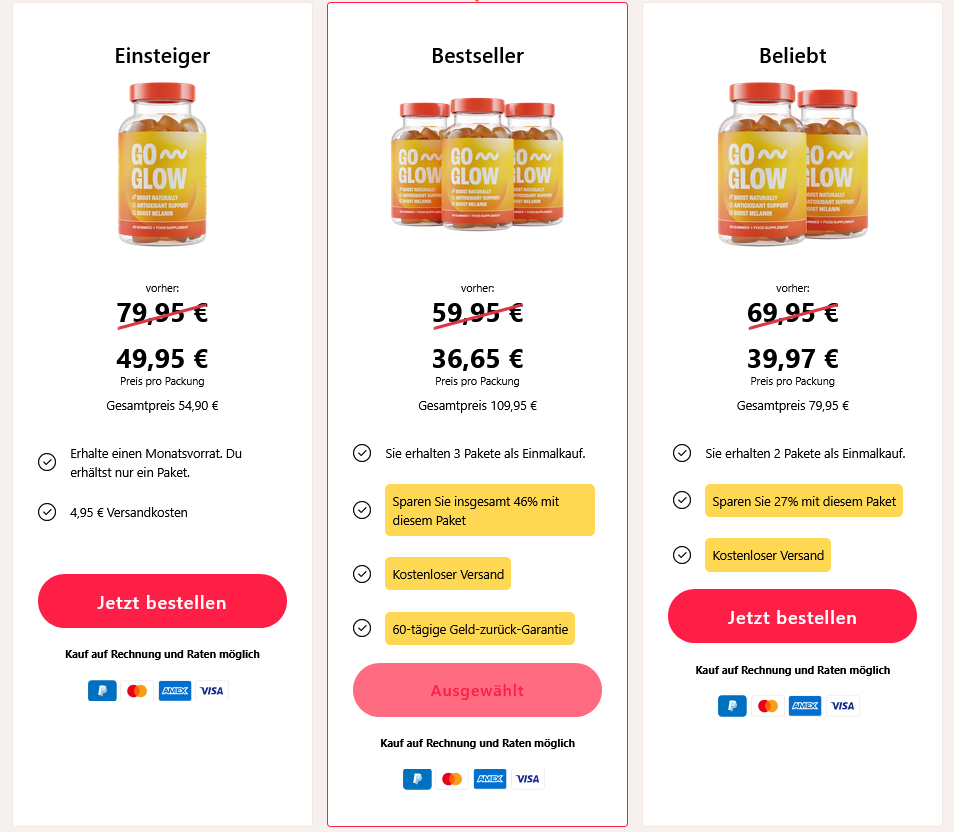 GoGlow Preis