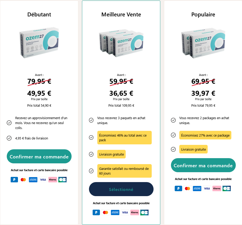 Ozem27 Prix