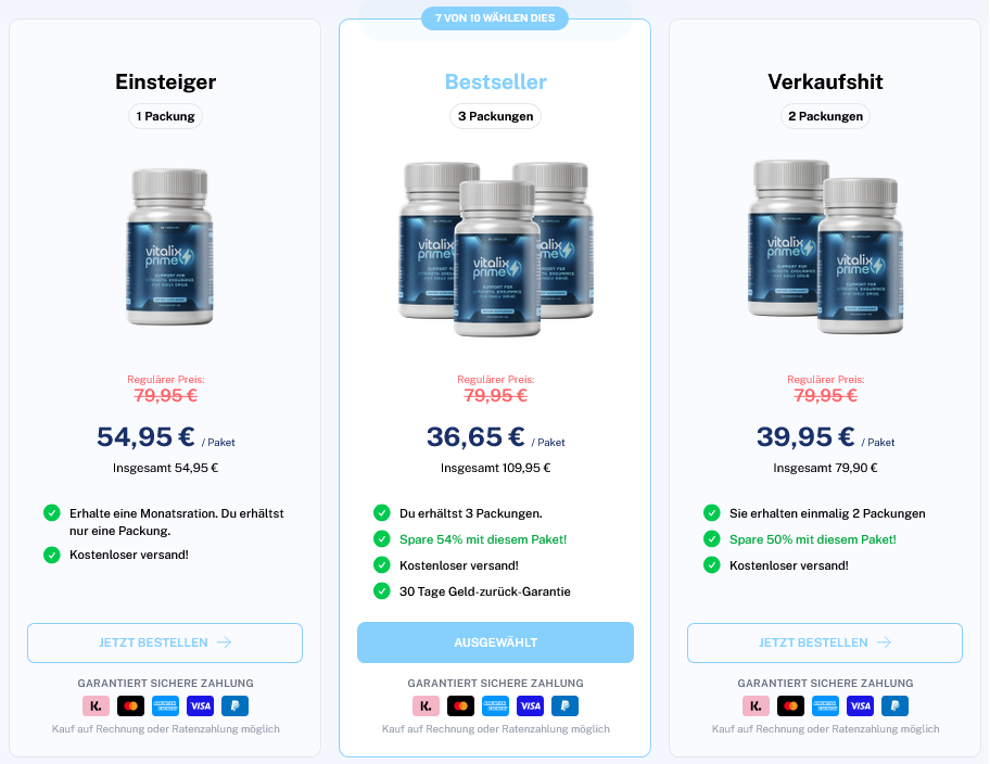 Vitalix Prime Preis